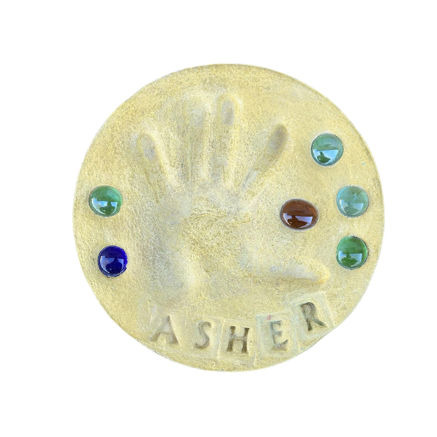 DIY Stepping Stone Kit with Color Pigment, Handprint Stepping Stone ...