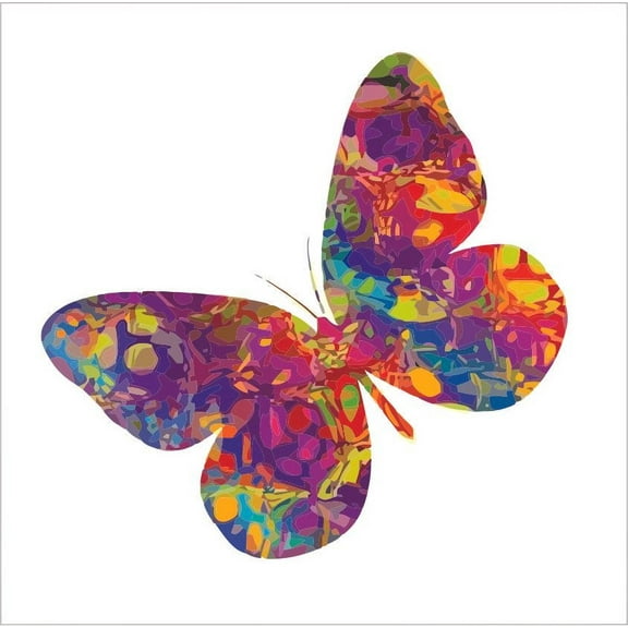 DIY Stick And Peel Kids Bedroom Living Room Butterfly Insect Decor Insect Design Vinyl Adhesive Wall Decal Sticker - 10" x 15" Removable Home Bedroom Nursery Art Multicolored Moth Wall Decoration