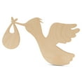 thumbnail image 1 of DIY Stork Baby Shower Decorations 6-inch, 1/2 inch Thick, Pack of 3 Pregnancy Announcement/Baby Announcement Sign Prop for Nursery Decor, by Woodpeckers, 1 of 5