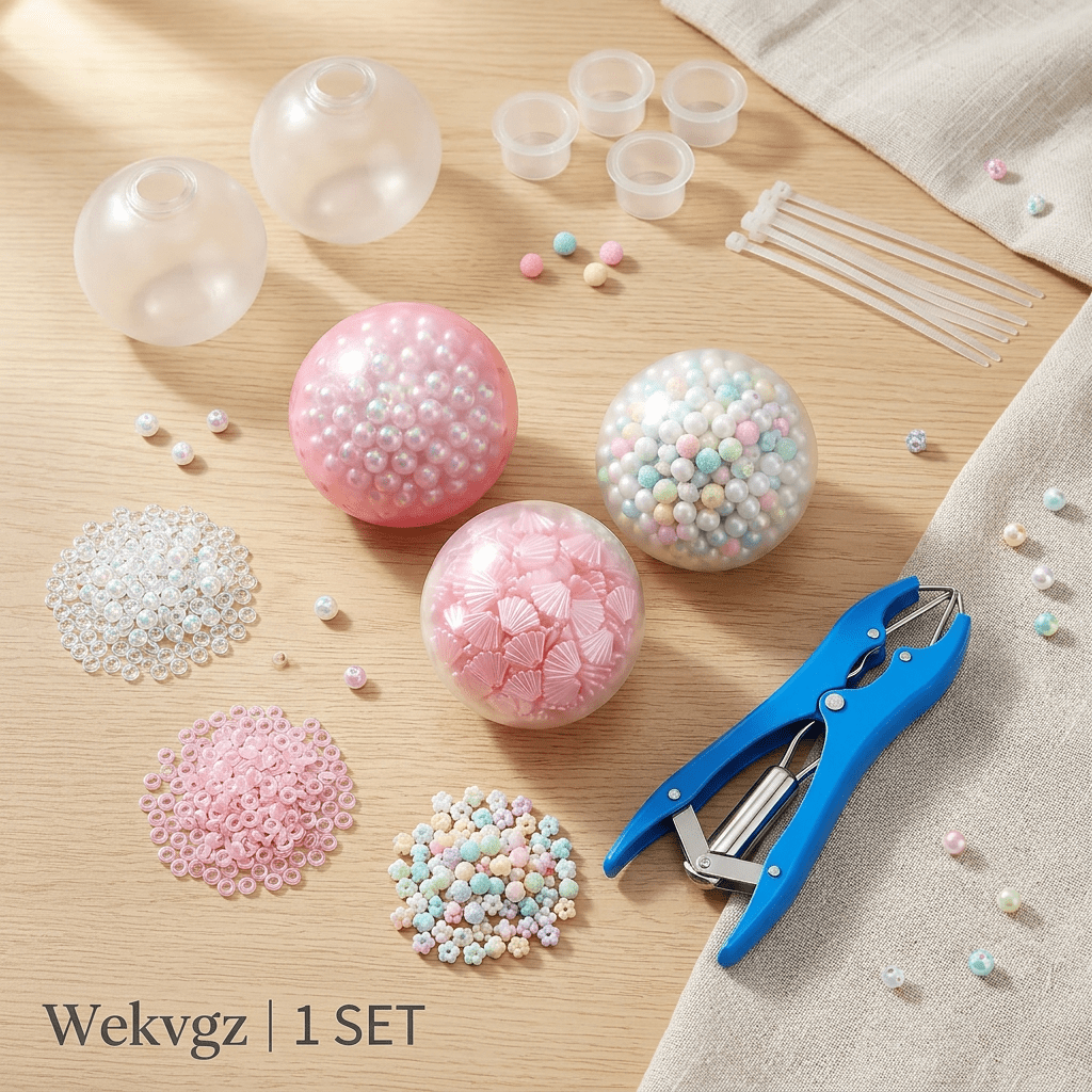 DIY Stress Ball Making Kit Complete Squishy Ball Maker Set with Expander Tool and Fillers for Handmade Squishy Toys