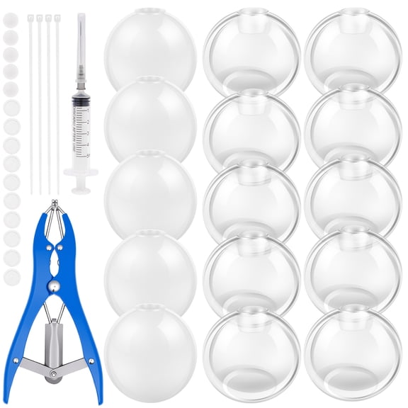 DIY Stress Ball Making Kit Portable Empty Squeeze Ball DIY Kit with Vacuum Tool Cable Tie Expander Tool for Home Party