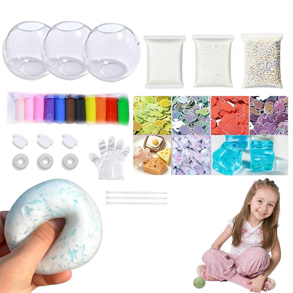 DIY Stress Ball Making Kit -&nbsp; Squishies Skins, Vacuum Silicone Decompression Balls for Sensory Relief, Anxiety, Fidget Toy for Kids & Adults