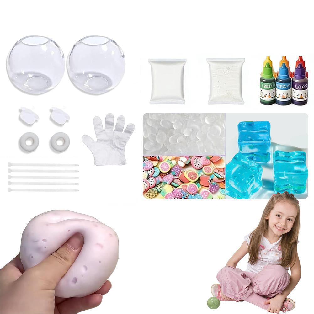 DIY Stress Ball Making Kit -&nbsp; Squishies Skins, Vacuum Silicone Decompression Balls for Sensory Relief, Anxiety, Fidget Toy for Kids & Adults