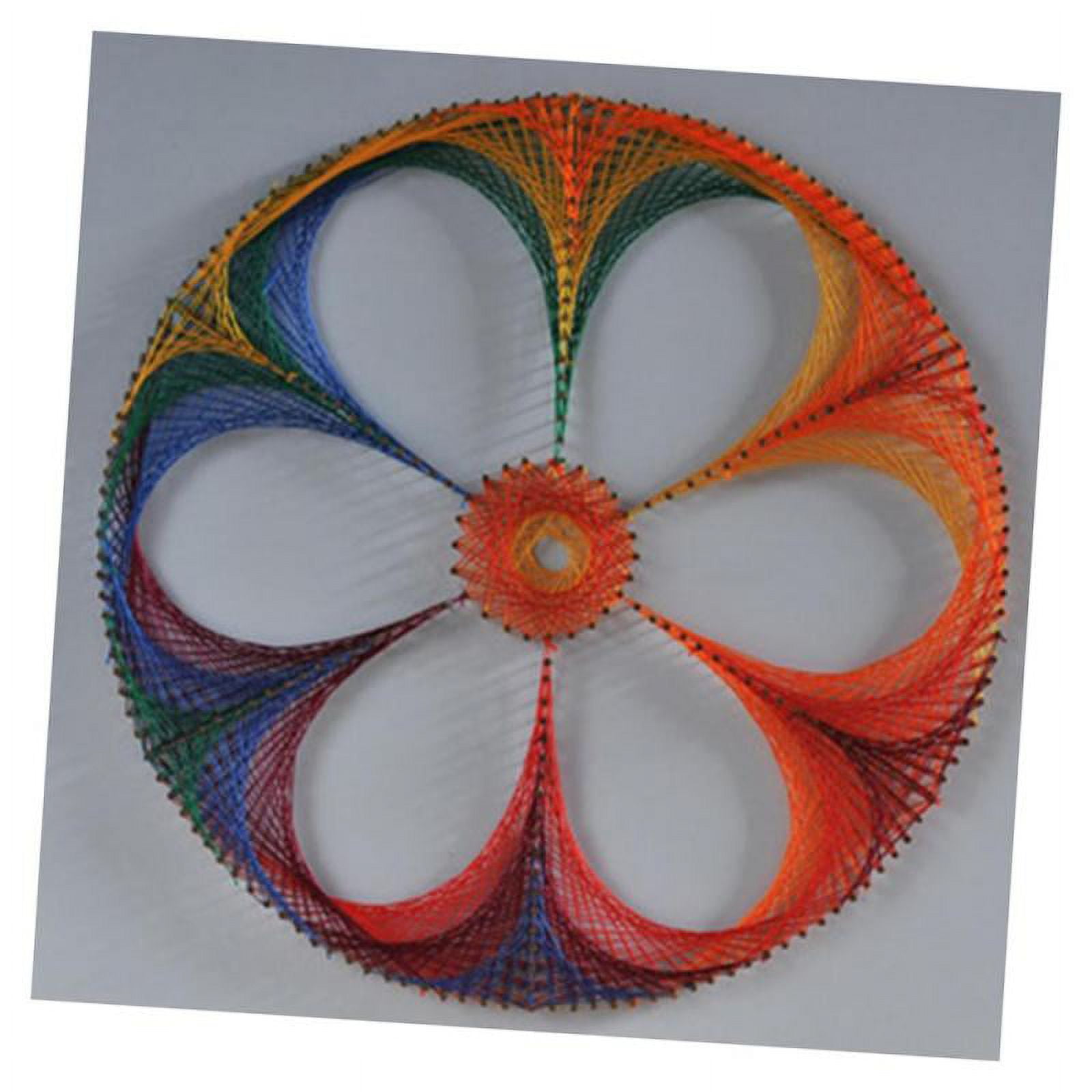 DIY String Art Kit Flower String Art Craft Kit String and Frame Kit for  Beginners 3D Handmade Art 