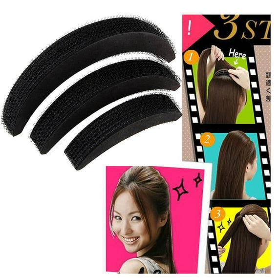 Up Hair DIY Insert Sponge Styling Base 3Pcs Set for Increased Volume and Puff - Hair Care Solution for Elegant Updos