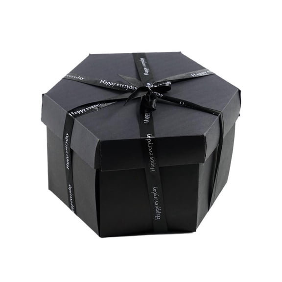 DIY Surprise Explosion Gift Box, 4-Layer Hexagonal Scrapbook Photo Album for Birthdays, Anniversaries, and Romantic Surprises