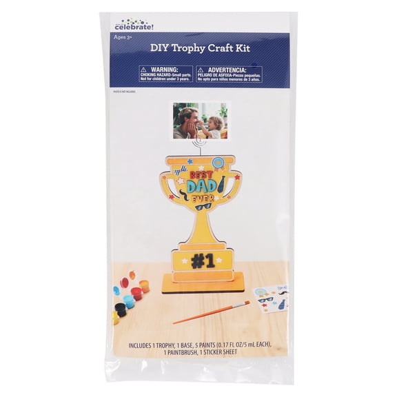 DIY Trophy Arts and Crafts Kit, 5 Pieces, Father's Day by Way To Celebrate