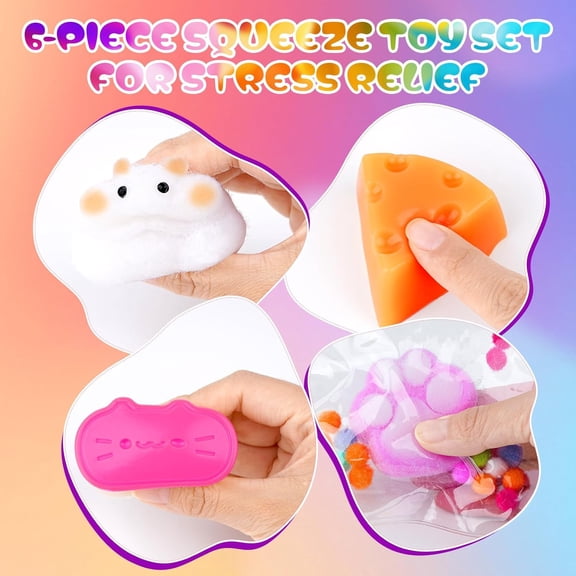 DIY Taba Squishy Kit with 6 Molds - 18OZ Bubble Free Liquid Silicone, Fast 2-3H Cure with Easy Guide, Ultimate Craft Gift for Beginners