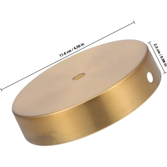 DIY Table Lamp Base Round Iron Metal Lamp Stand Compatible LED Lights Natural Metal Finish for Bedside and Desk Use Easy to Assemble