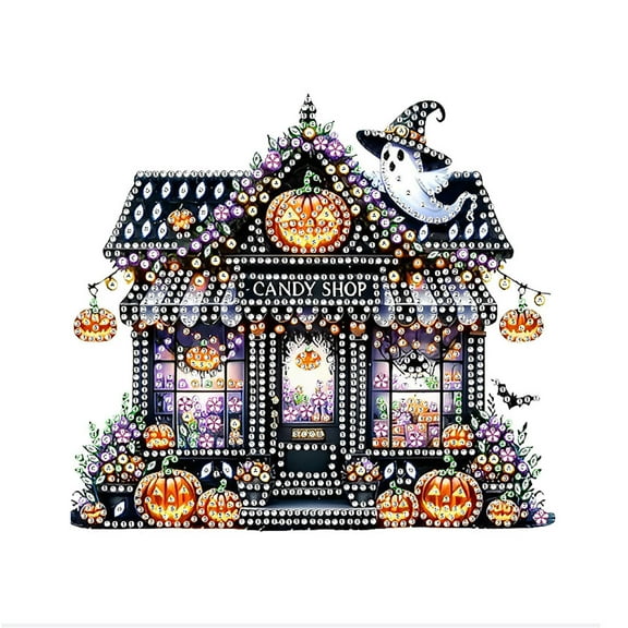 DIY Tabletop Art Painting Kit,Special Shaped Rhinestone Desk Placement Ornament,Home Stand Up Gem Painting Craft Kit