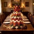 thumbnail image 1 of DIY Thanksgiving Quilted Fabric Tree Kit Tabletop Tree Craft Set Fabric Tree Centerpiece with Top Turkey and Leaf Accents Holiday Handmade Desk Showcase, 1 of 6