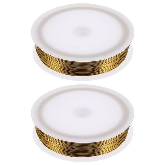 STRANDCHIC 2 Rolls Floral Wire Galvanized Iron for Flower Arranging, Bouquet Crafting, and Decorations