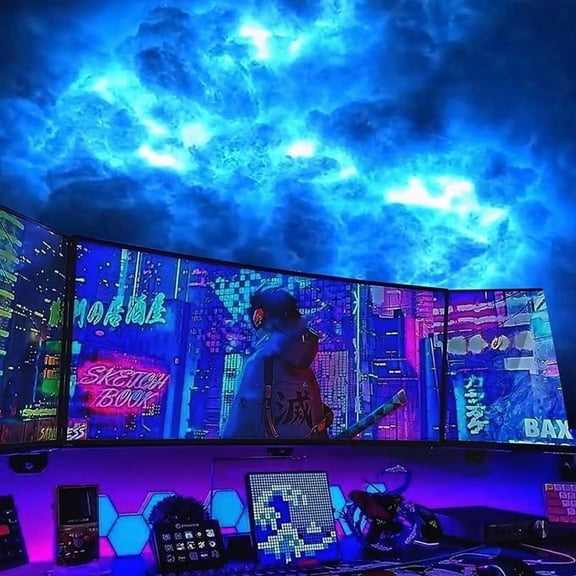 DIY Thunder Cloud Light Kit  LED Music Sync, Multicolor Lightning Room Decor