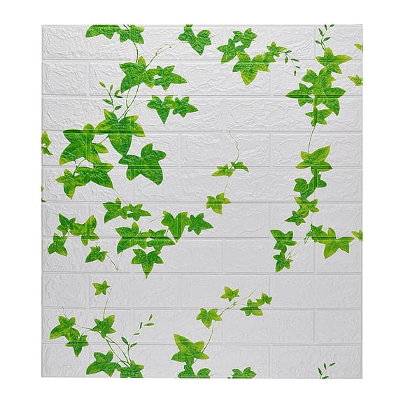 DIY Tile Brick Wall Stickers Self-Adhesive Cartoons Wallpaper Decals PE Foam 3d Wall Decor Panels for Living Room, Bedroom, Kitchen, Office