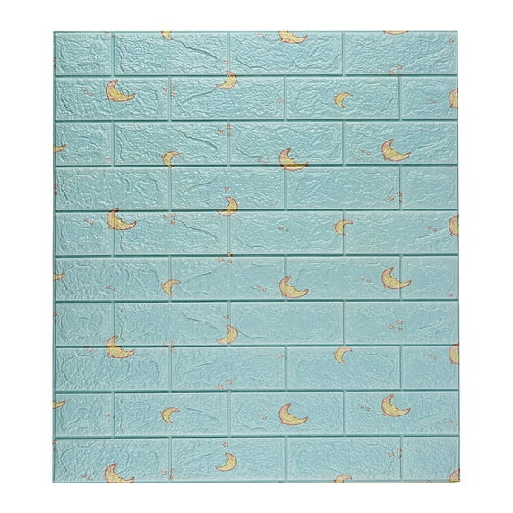 DIY Tile Brick Wall Stickers Self-Adhesive Cartoons Wallpaper Decals PE Foam 3d Wall Decor Panels for Living Room, Bedroom, Kitchen, Office