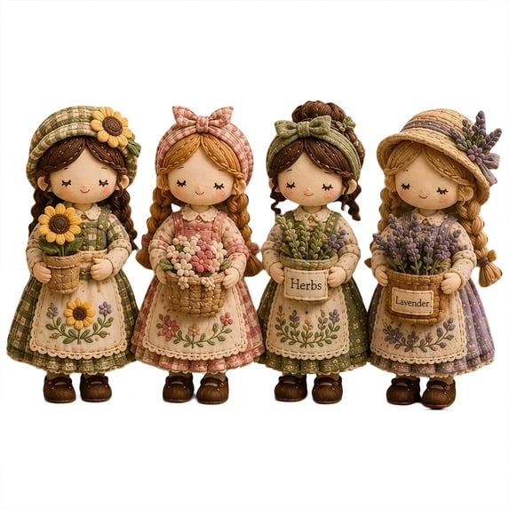 DIY Tiny Worlds Collection Patchwork Kit, 2026 New Cute Pre-Cut Felt Doll Art Sewing Craft Kits with Full Materials, Handmade Project for Craft Lovers, Creative Home Decor & Holiday Gift