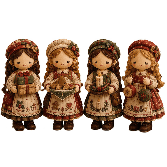 DIY Tiny Worlds Collection Patchwork Kit, 2026 New Cute Pre-Cut Felt Doll Art Sewing Craft Kits with Full Materials, Handmade Project for Craft Lovers, Creative Home Decor & Holiday Gift