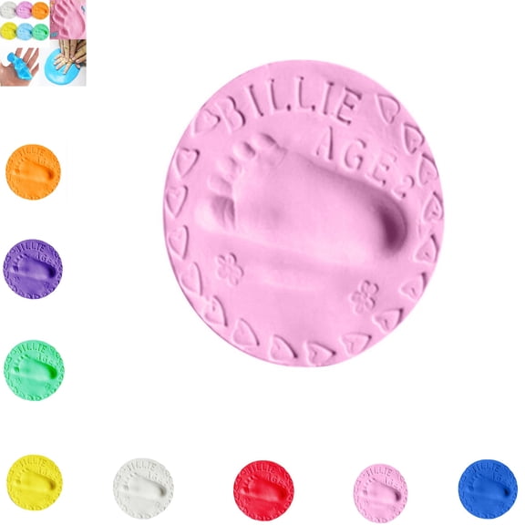 DIY Tollder Handprint Casting Kit – 20g Soft Air Dry Keepsake Mold, Hand and Foot Print Craft Kit for Toddler Memory, Easy Milestone Gift for Parents