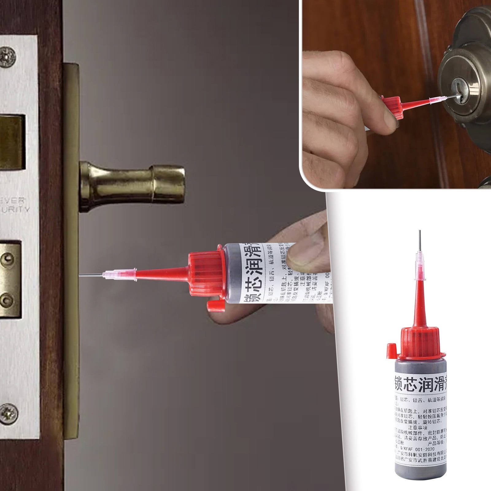 DIY Tool 60ml Powder Lubricant For Hinge Lock Car Padlock Engine Cover Garage Door Lube Door