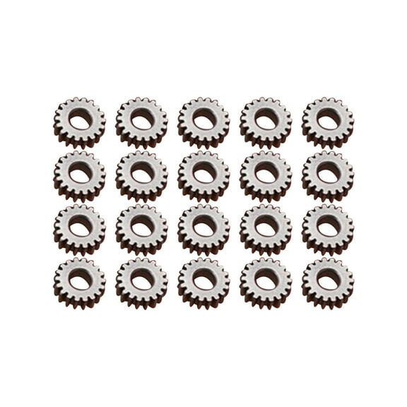 DIY Toy Car Robot Gears Set(20Pcs), 18T 2.55mm Hole 5.95MM Outer Diameter Steel Metal Gears for RC Replacement