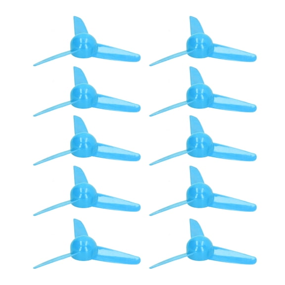 DIY Toy Propellers, 70mm 3,Blade Design, 2mm Bore, 10,Piece Set, ABS Plastic