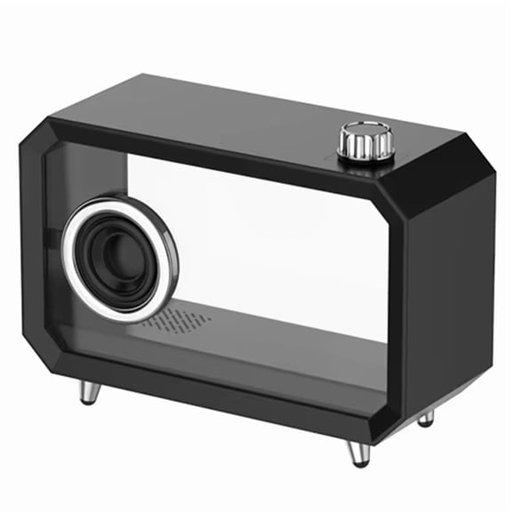 DIY Transparent Bluetooth Speaker RGB Colorful Lighting Computer Subwoofer Desktop Audio High Volume Display AUX Play A