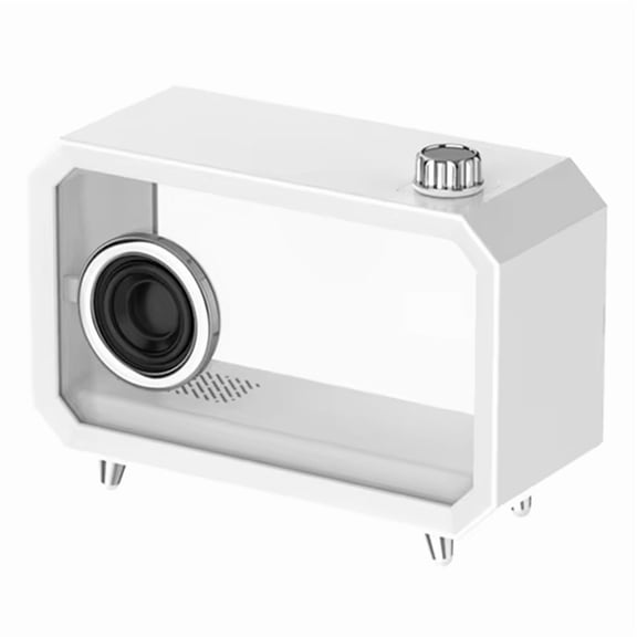 DIY Transparent Bluetooth Speaker RGB Colorful Lighting Computer Subwoofer Desktop Audio High Volume Display AUX Play B