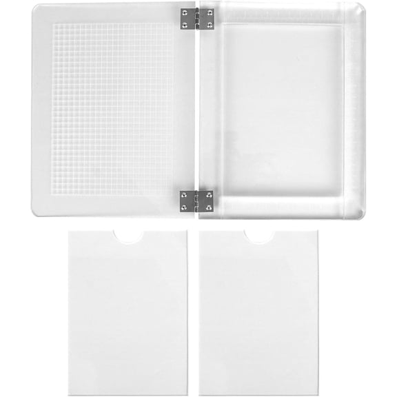 DIY Transparent Stamping Platform Positioning Tool Acrylic Template For Handmade Cards Scrapbooking