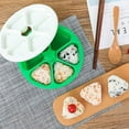 thumbnail image 1 of DIY Triangle Sushi Mold, Food Grade BPA free Onigiri Maker Onigiri Rice Mold, Make Up To 6 Sushi Rice Balls at Once Easily and Quickly, 1 of 6