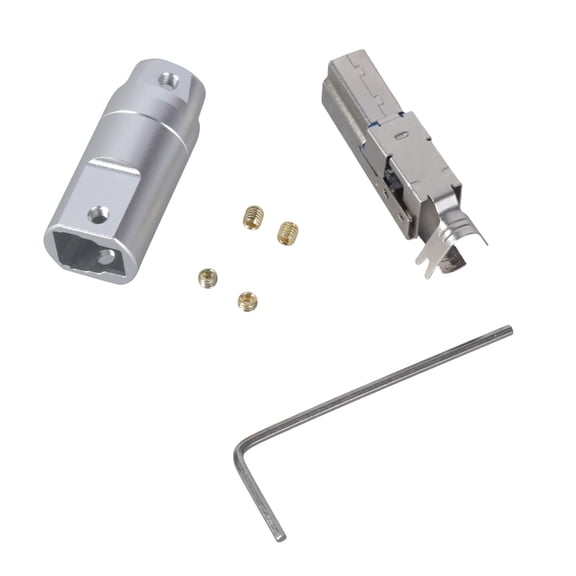 DIY USB B Type B Male Plug Aluminum Housing for Repair Data Cable 6mm Cable Opening