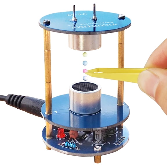 DIY Ultrasonic Suspension Solder Project Kit for Electronic Soldering Practice and Learning, Mini Cool Acoustic Levitator, DIP Version, Great STEM Project and Gift by StarMart