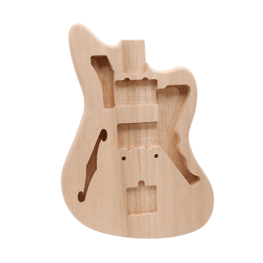 DIY Unfinished Mahogany Electric Guitar Body Jazzmaster Bolt on Heel pickup