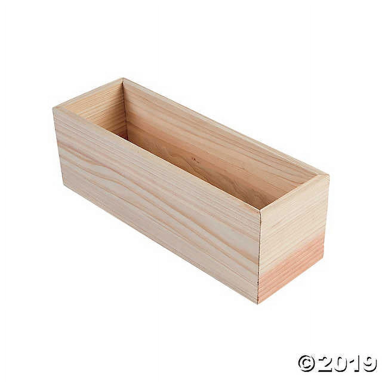 DIY Unfinished Wood Planter Box