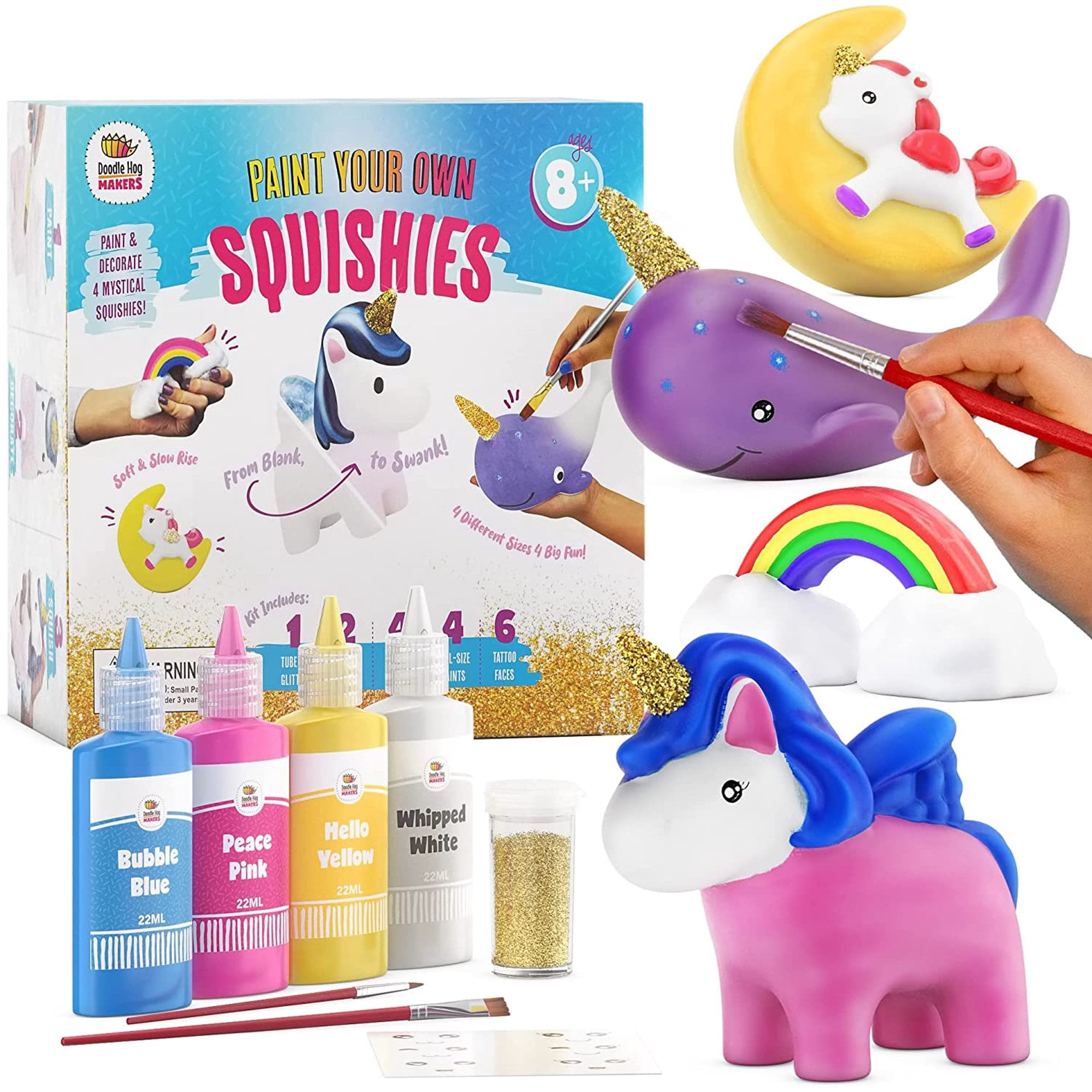 Paint Your Own Squishies Kit, Squishy Painting Kit for Kids, Boys & Girls  Craft Kits, DIY Make Your Own Squishy Set, Arts and Crafts for Girls Ages