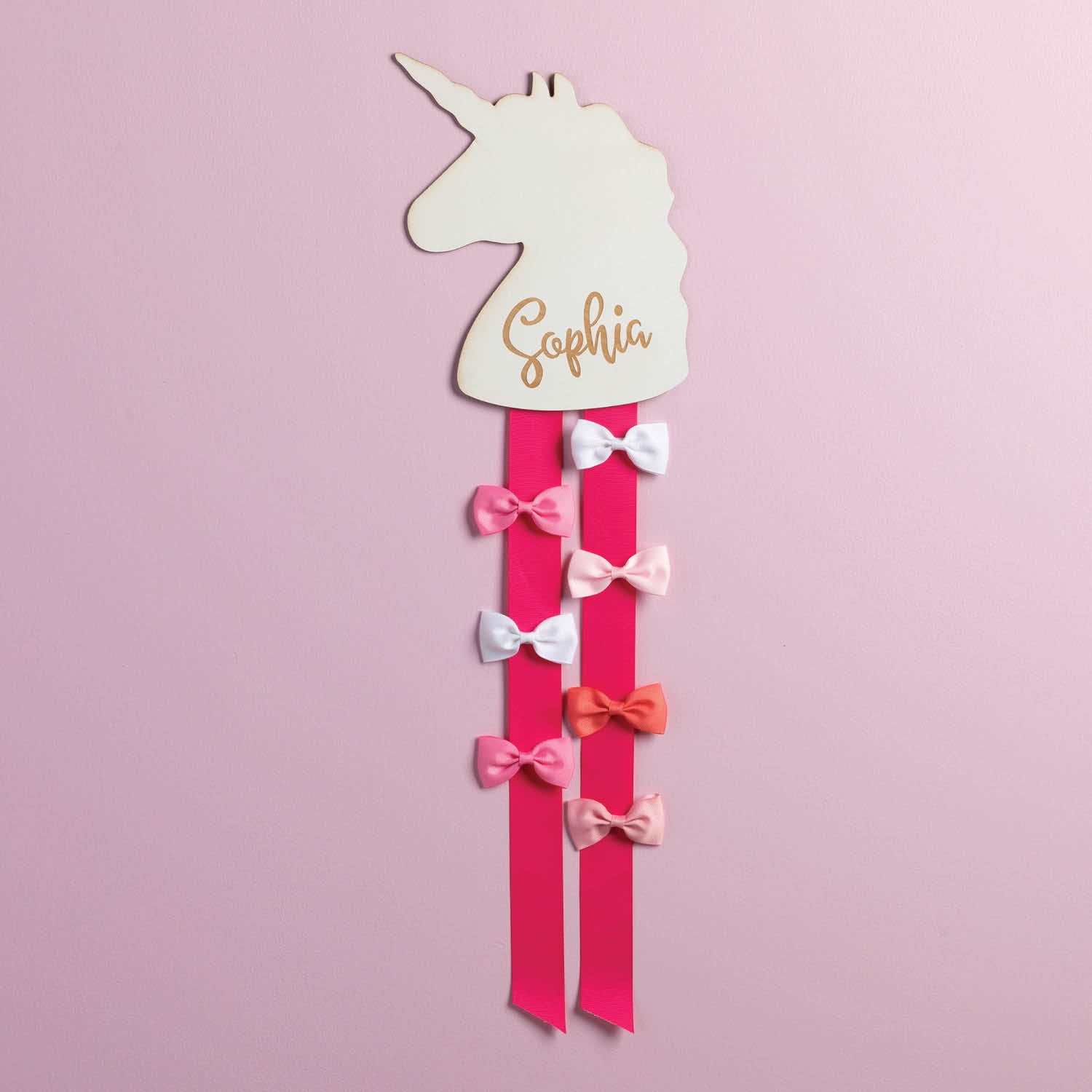 DIY Unicorn Wood Bow Holder