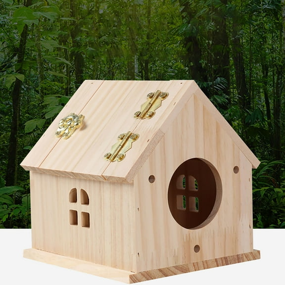 DIY Wooden Birdhouse Kit for Kids - Paint and Build Your Own Birdhouse with Brush and Screws for Outdoor Activity