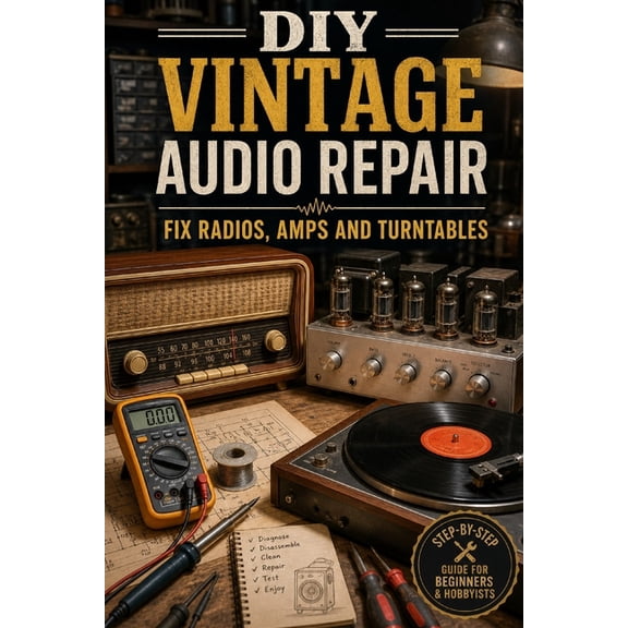 The DIY Vintage Audio Workshop DIY Vintage Audio Repair: Fix Radios, Amps and Turntables, (Paperback)
