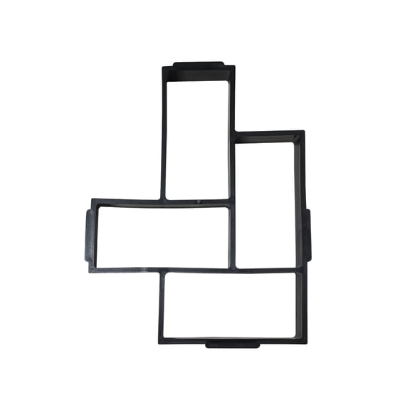 DIY Walkway Paving Molds, Cosmug Patio Concrete Form Frames, Outdoor Ground Layout Tools, for Garden Path, Yard Walkway and Courtyard Paving, F