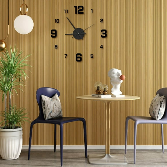 DIY Wall Clock,Large Modern Wall Clock Watch DIY Sticker Wall Clocks Pared Home Decoration Special for Living Room Office Decorations Gift Home Decoration Office Shop Art Decor Clearance