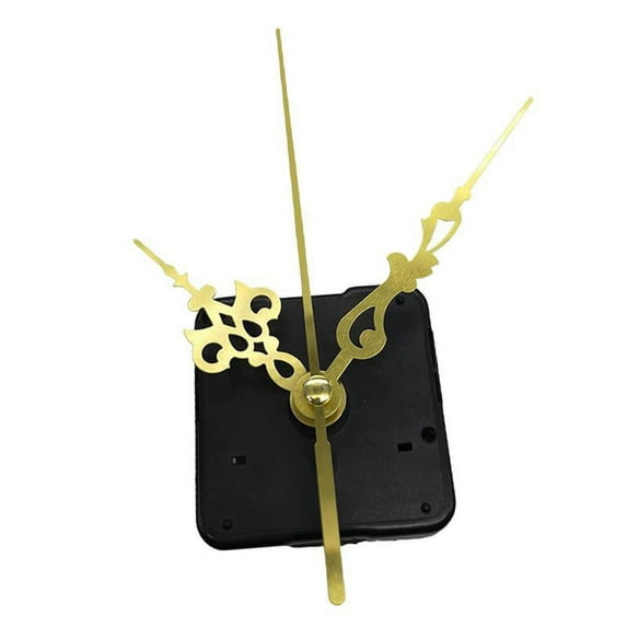 DIY Wall Clock Movement Mechanism with Clock Hands, Battery Operated, for Clock Repair DIY Replacement, Custom Clock - Gold