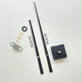 thumbnail image 1 of DIY Wall Clock Movement Mechanism with Long Metal Hands High Torque Replacement Clockwork Insert Kits Repair 10Sets (No.1,22MM Shaft), 1 of 7