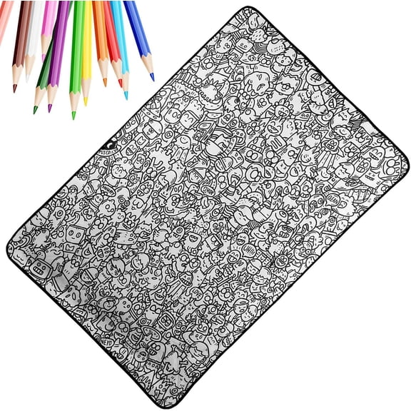 DIY Washable Sofa Throws | Color Your Own Blanket, Premium Fabric with Easy Wash, Soft Comfortable Home Decor, Art Craft Coloring Blanket for Family Activity Holidays Home