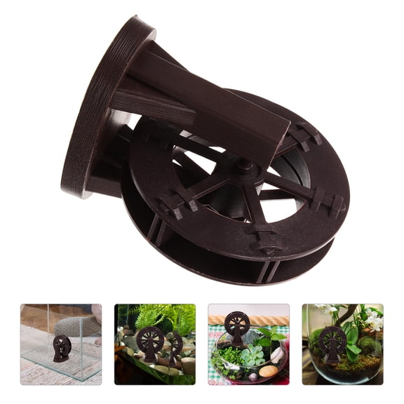 OULII Water Fountain Part Waterfall Fountain Wheel Compact Plastic 1Set
