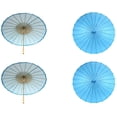 thumbnail image 1 of DIY Wedding Koyal Wholesale 32-Inch Paper Parasol, 4-Pack Umbrella for Wedding, Bridesmaids, Party Favors, Summer Sun Shade (4, Turquoise), 1 of 2