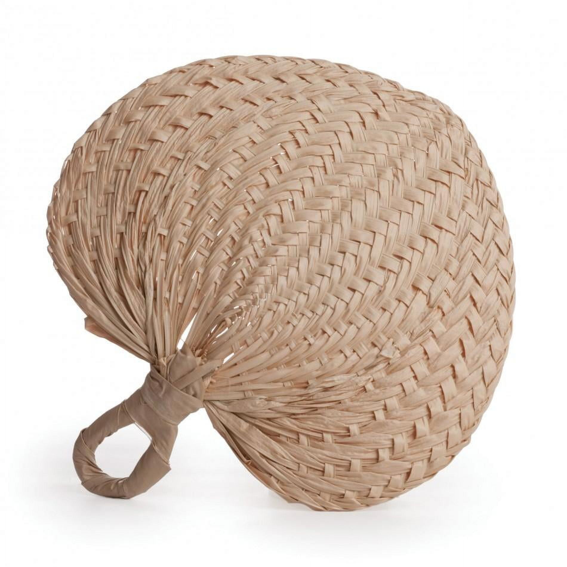  BOHOPHY Toquilla Straw Hand Fan Braided, Buri Fans