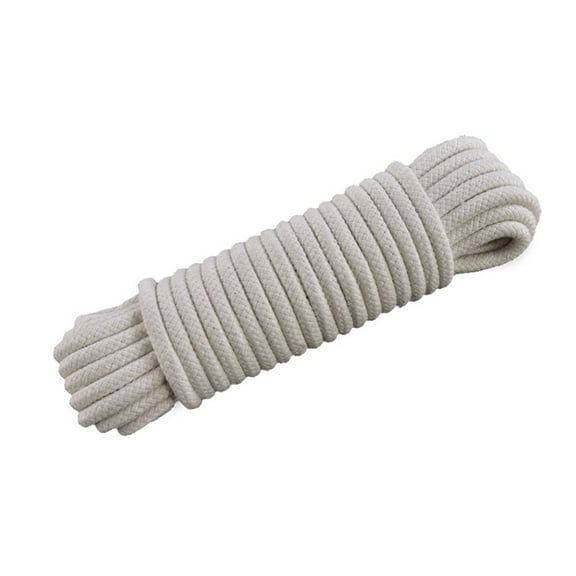 DIY White Core-Spun Cotton Rope Drawstring Hand-Woven Cotton Rope
