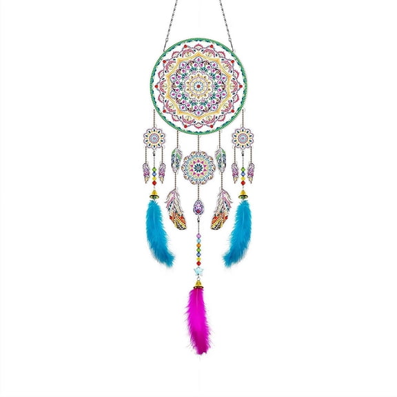 DIY Wind Chime Suncatcher Diamond art Painting Kit,Complete Beginner Craft Gift for Women& Adults