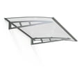 thumbnail image 1 of Guansu Outdoor Awning: DIY Protection Model for Windows & Doors, Steel Frame + Solid PC Endurance Panel (Crystal Polycarbonate Material), UPF 50+ Sun Protection, Effortless Installation, 1 of 8