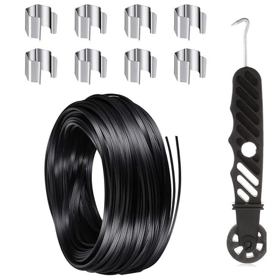 Multipurpose Screen Splines Kits for Window and Door Screen Installation with Handy Press Wheel