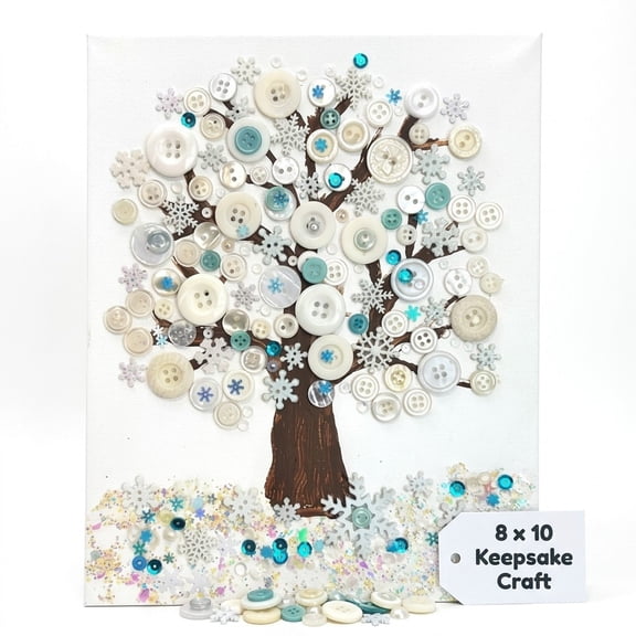 DIY Winter Tree Canvas DIY Craft Kit for 8 x 10 Canvas